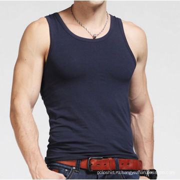 Мужская хлопковая труба Spandex Tube Body Building Более сильная тренировка Custom Tank Top